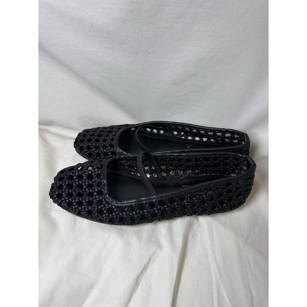 Joie Weavy Woven Ballet Flats Black Mary Jane Style Women's 8.5M